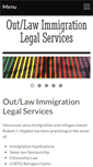 Mobile Screenshot of outlawimmigration.com